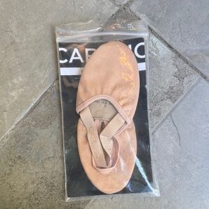 Capezio Women's Ballet Foot Unders Pink Peach Canvas Slip-On